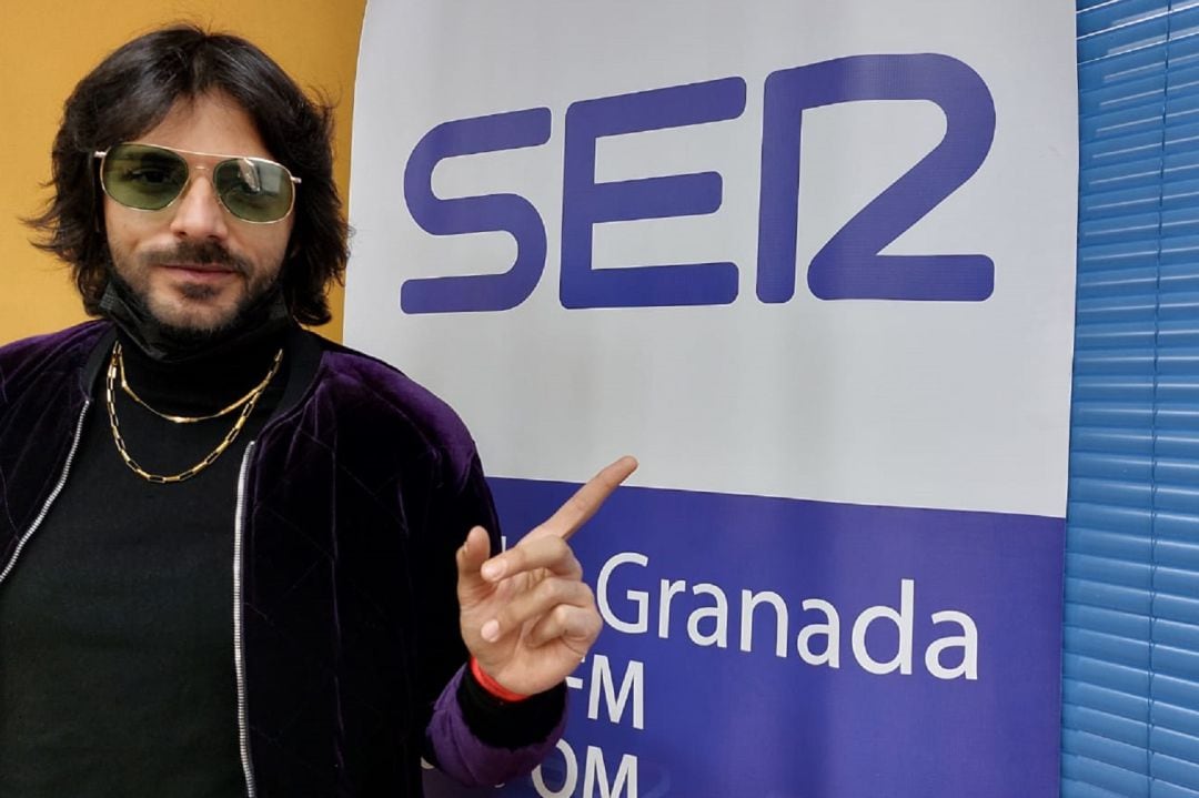 Juan &#039;Habichuela Nieto&#039;, en los estudios de Radio Granada