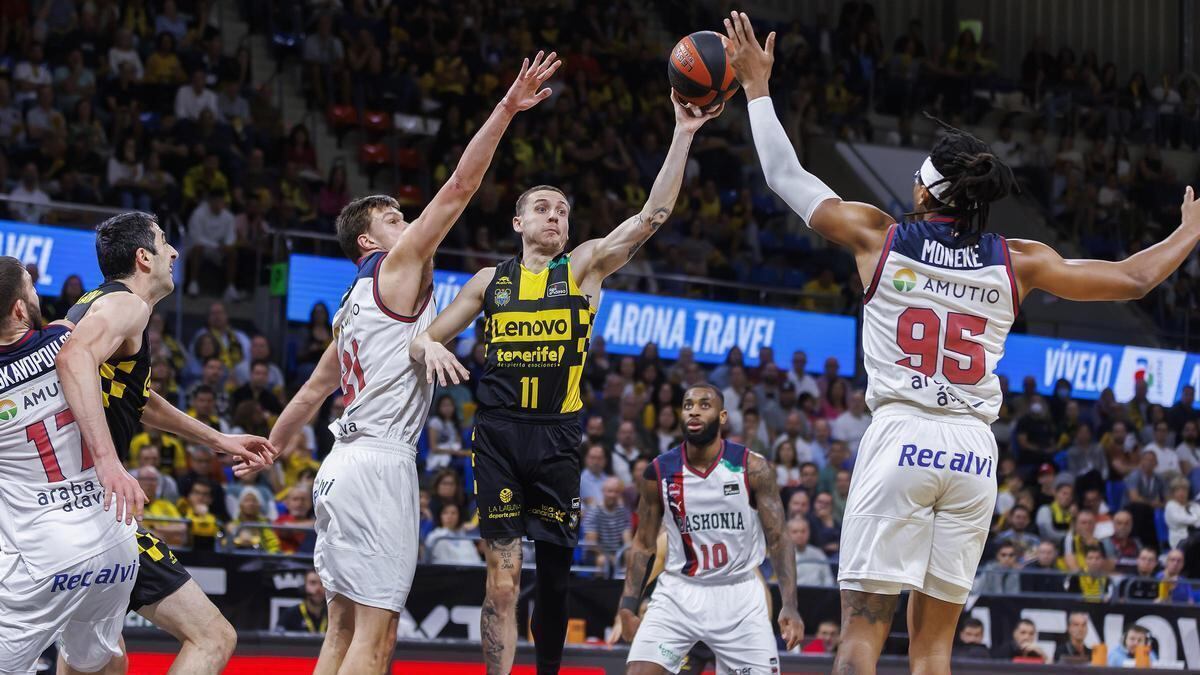 La Laguna Tenerife y Baskonia se verán las caras el 29 de septiembre para abrir la temporada 2024-2025.