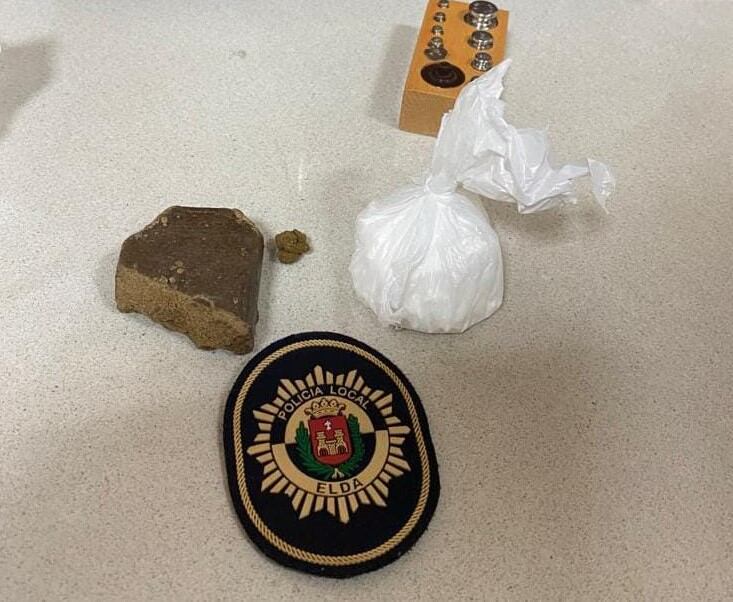 Droga incautada en Elda