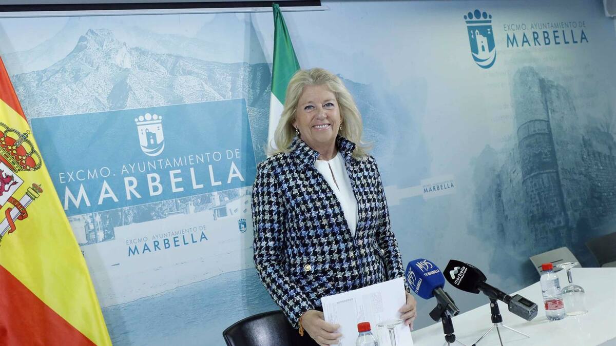 "Hay que atajar este problema" Ángeles Muñoz, alcaldesa Marbella