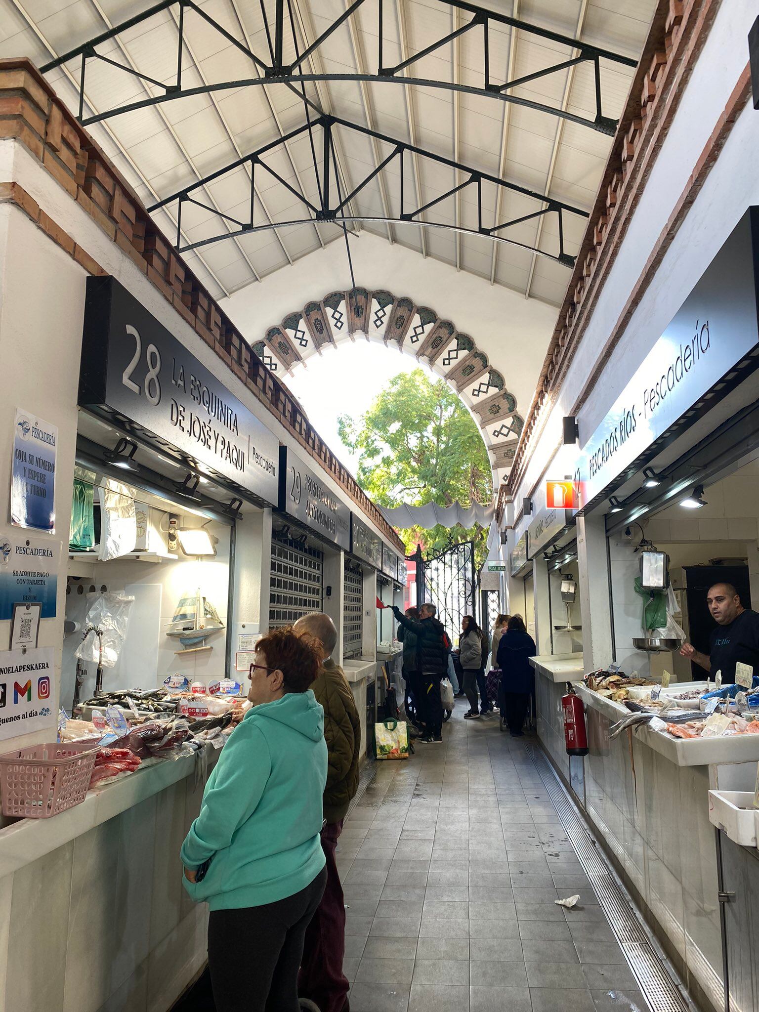 Interior del mercado de Salamanca