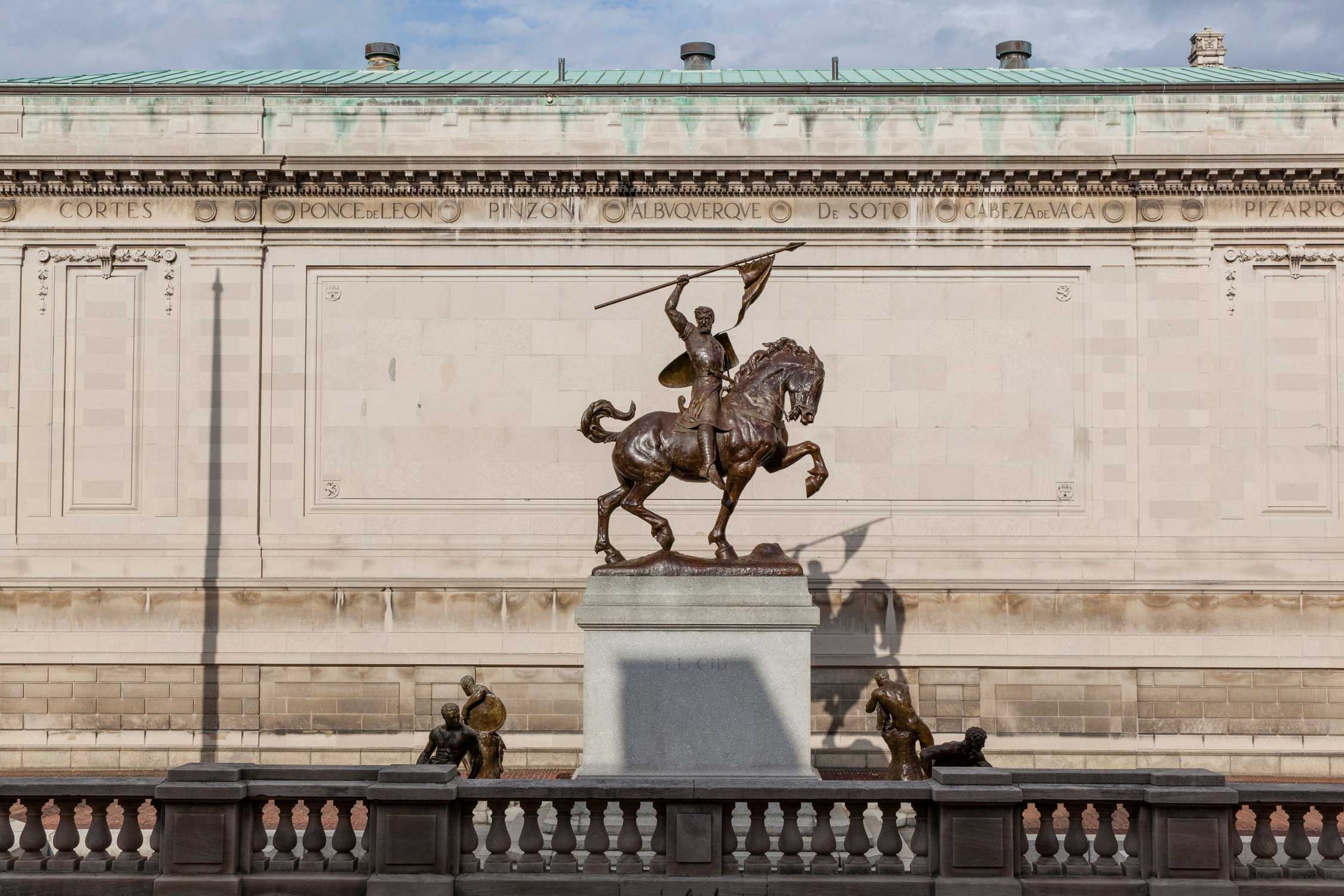 Escultura de El Cid en la Hispanic Society de Nueva York