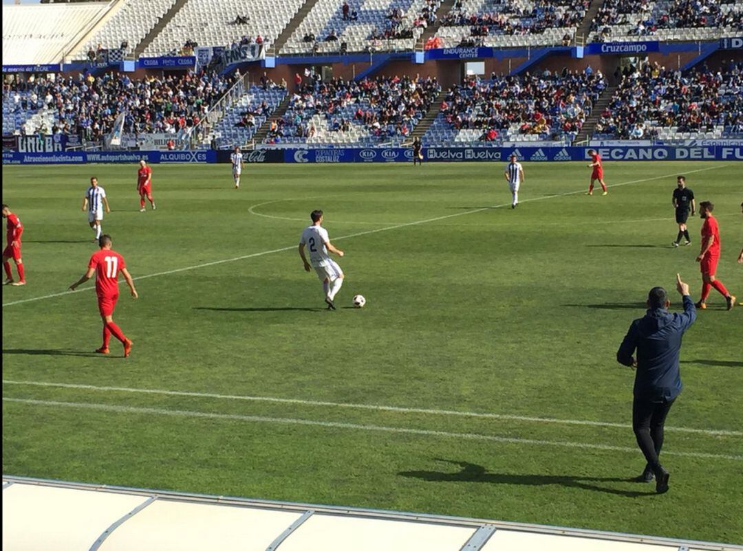 Un momento durante el partido