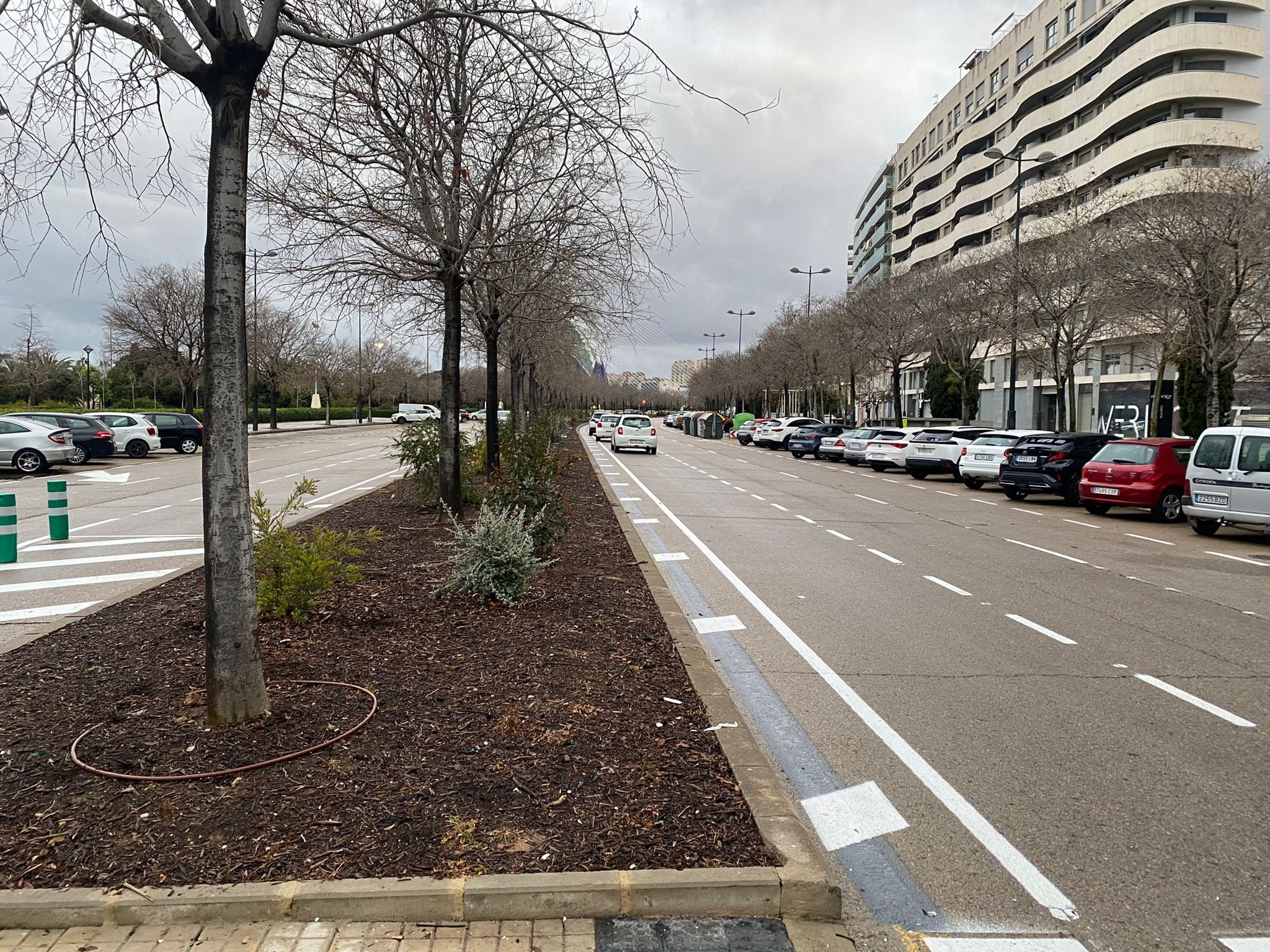 Nuevo aparcamiento en el Paseo de la Alameda