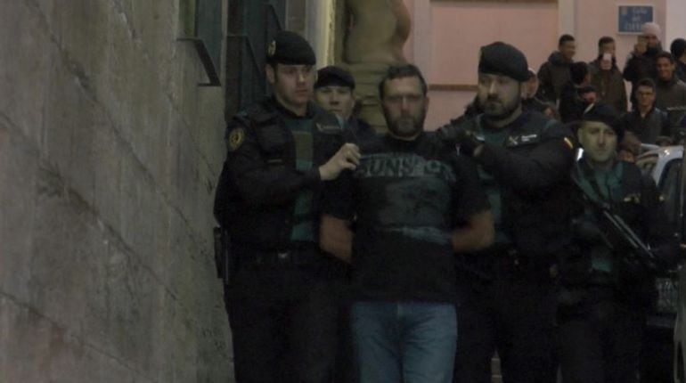 Imagen de archivo de Nobert Feher saliendo de los juzgados de Alcañiz tras prestar declaración 