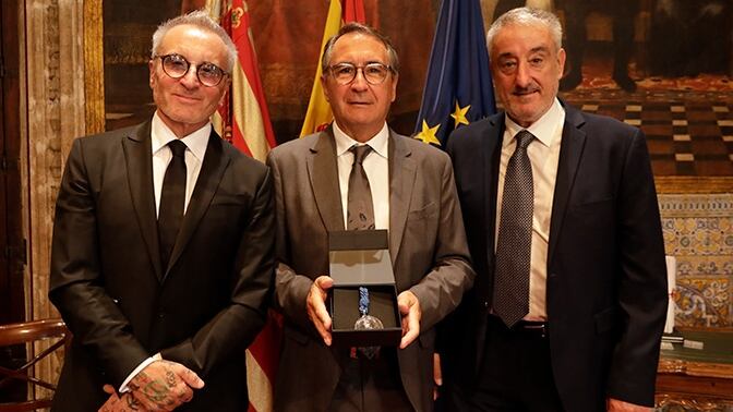 J. Navarro Alberola, J. Navarro Navarro y Fco. Escolano, directivos de Carmencita