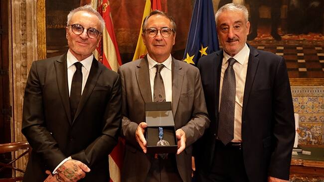 J. Navarro Alberola, J. Navarro Navarro y Fco. Escolano, directivos de Carmencita