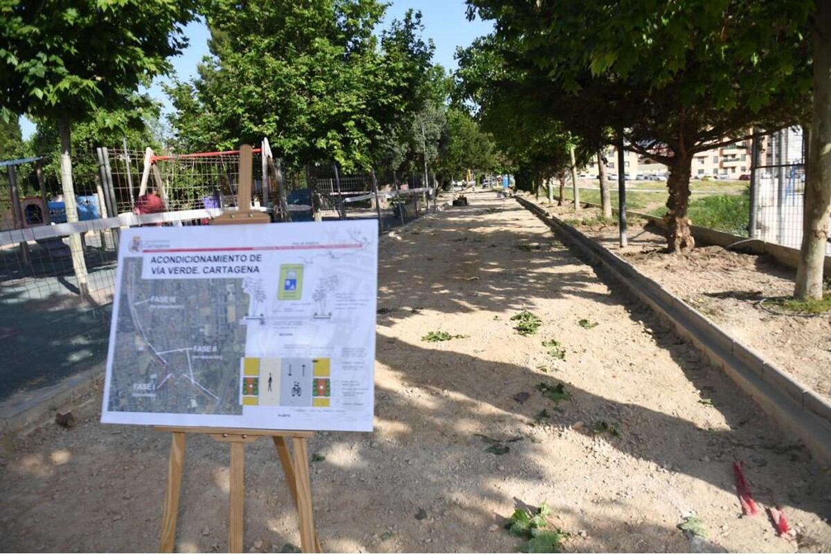 Arranca la segunda fase de la obra de remodelación de la Vía Verde de Barrio Pera