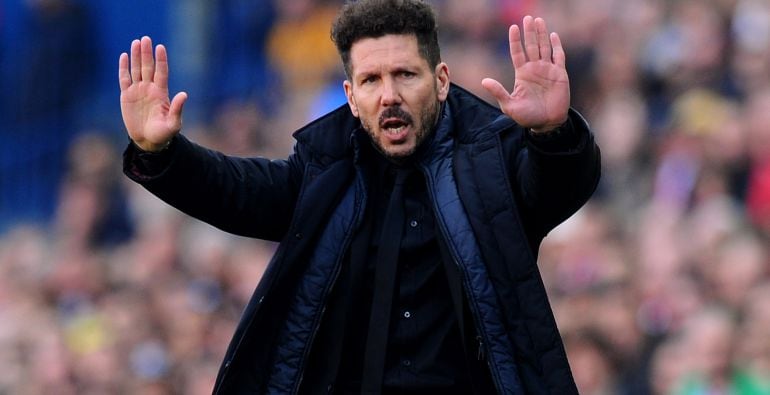 El técnico del Atlético de Madrid Diego Pablo Simeone.