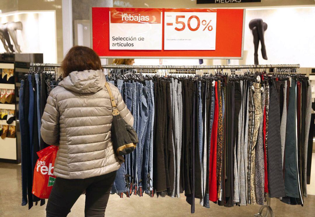 Inicio de las rebajas de enero.