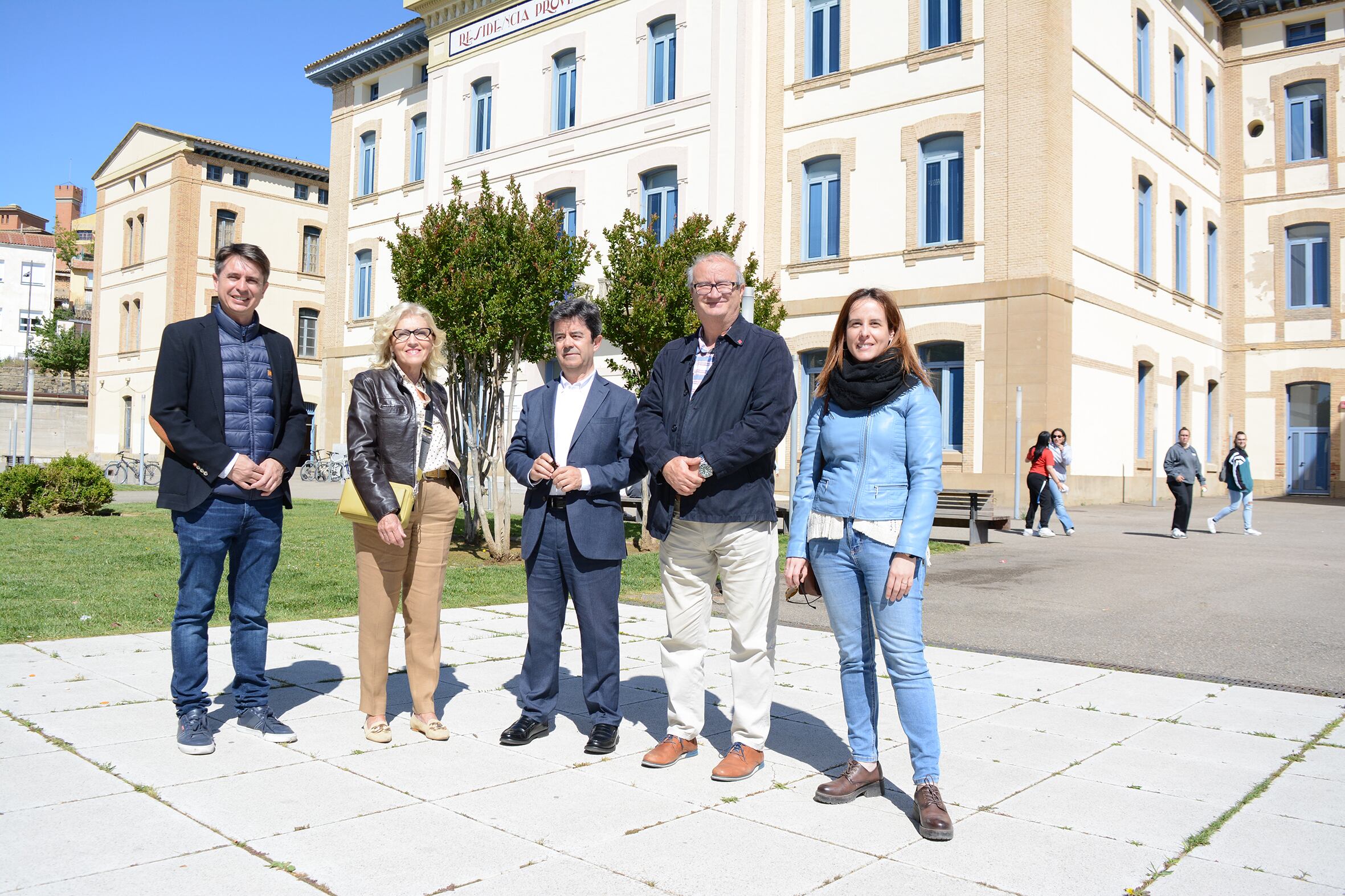 Representantes de la candidatura del PSOE Huesca en el campus