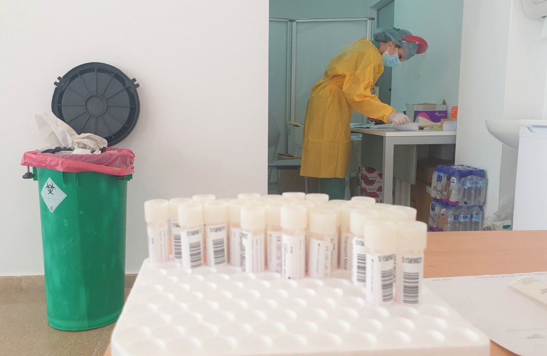 Sala para pruebas PCR en un hospital