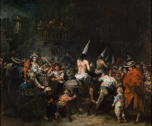 Cuadro &#039;Condenados por la Inquisición&#039;, de Eugenio Lucas, siglo XIX, Museo del Prado.