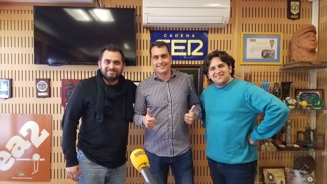 Javier García, Sergio Marín y Javier Orellana