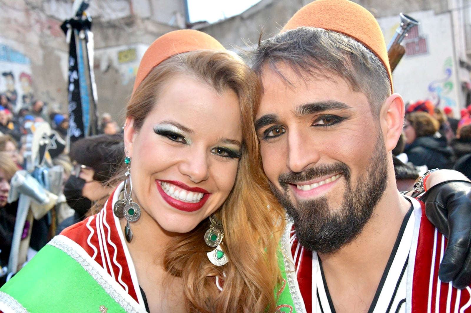 Irene y Germán Vidal, abanderada y capitán de las Huestes del Cadí.