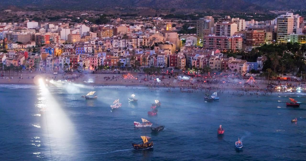 Imagen aérea del Desembarco / La Vila Joiosa
