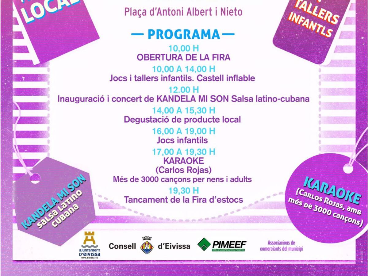 28 comercios participan en la sexta edición de la Feria de Stocks de Ibiza