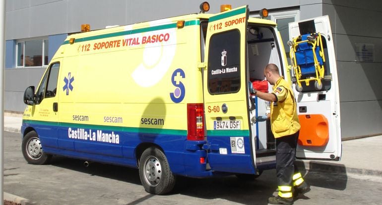 Accidente laboral de un hombre en Robledo (Albacete)