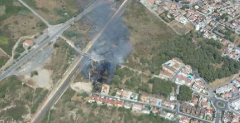 Imatge de la zona del foc de Torredembarra