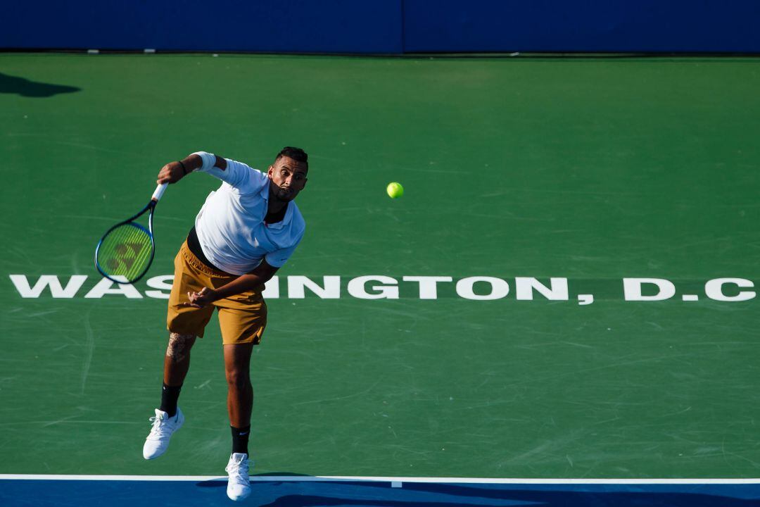 Saque de Nick Kyrgios durante la última edición del torneo de Washington.