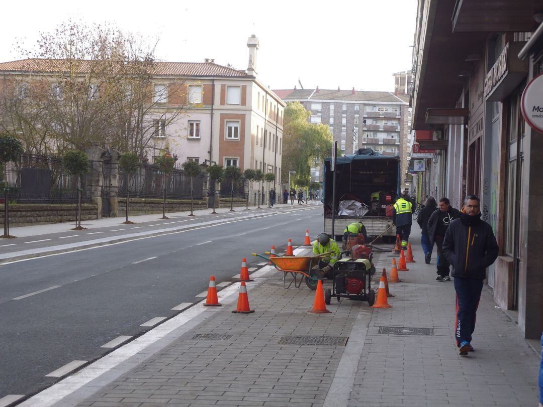 Continúan las obras en la Calle San Ignacio