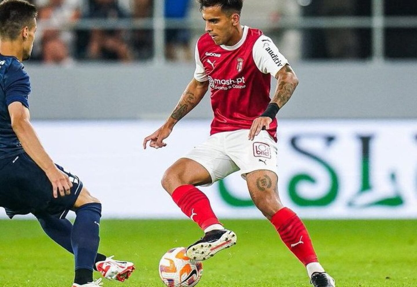 Rodrigo Zalazar, durante un partido contra el Sporting Braga