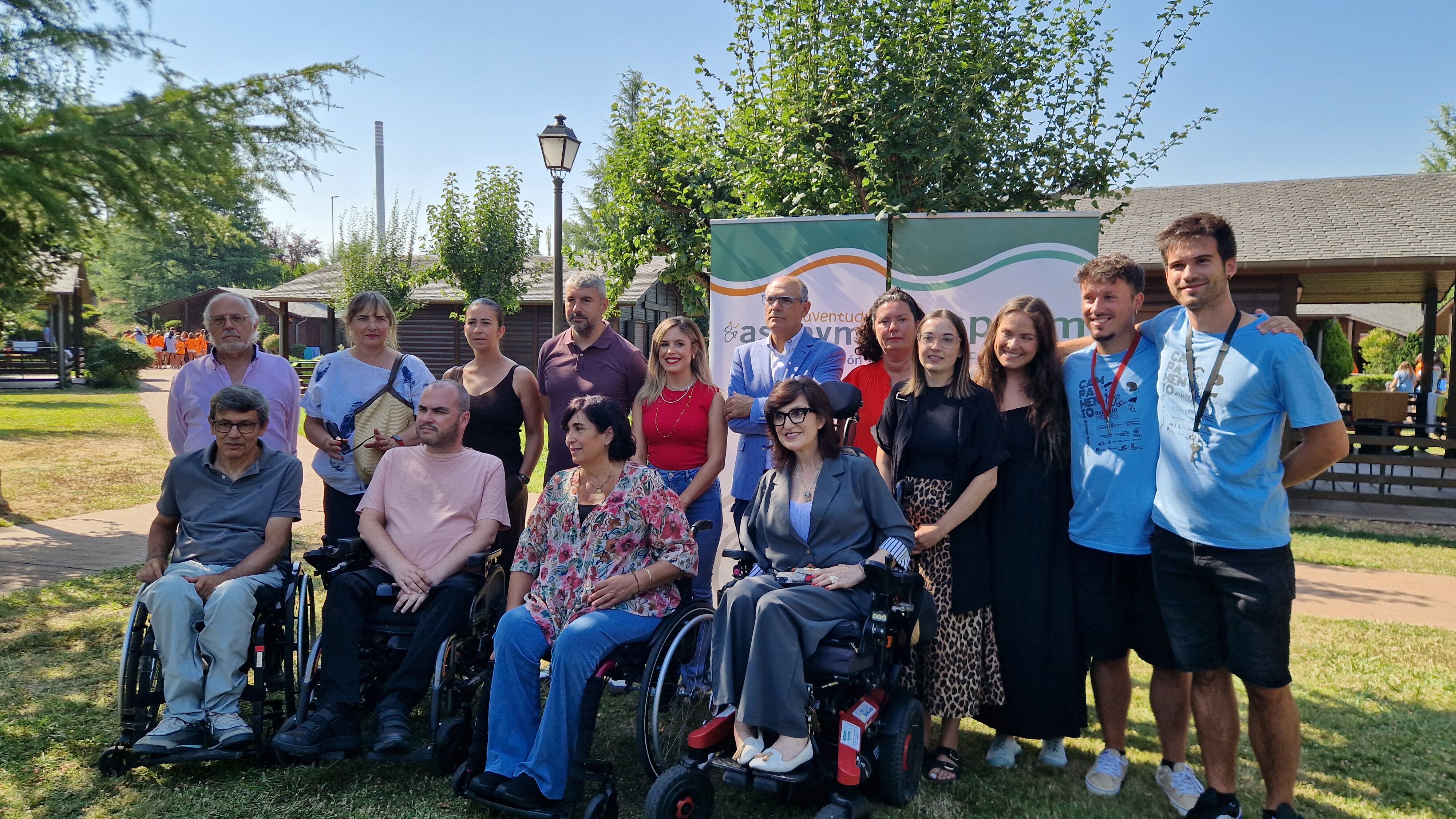 Inauguración del campamento Aspaym