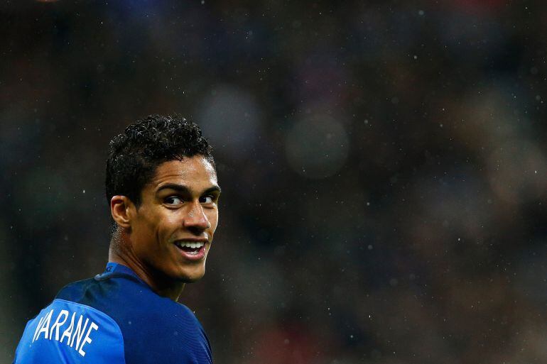 Varane, durante el partido de Francia ante Rusia