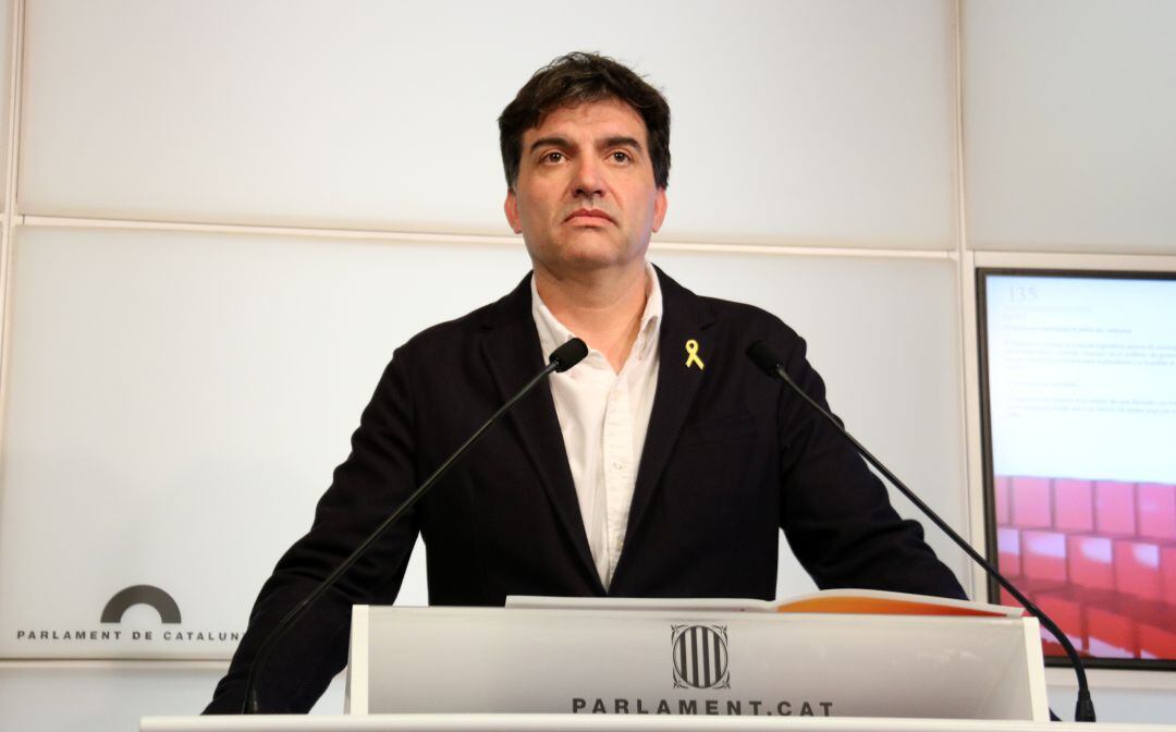 El presidente del grupo parlamentario de ERC, Sergi Sabrià, en una imagen de archivo