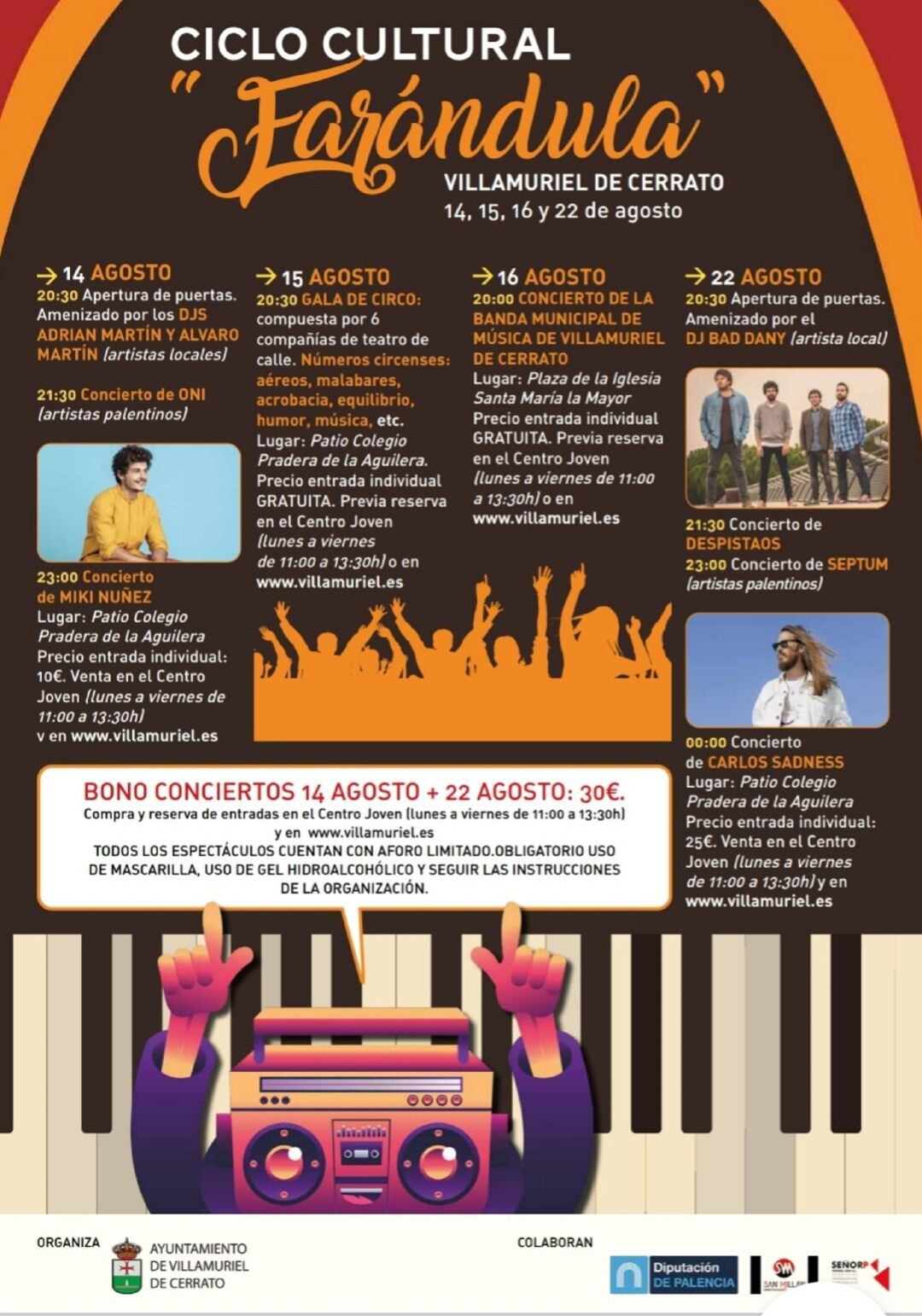 Ambiciosa programación cultural de agosto en Villamuriel de Cerrato (Palencia)