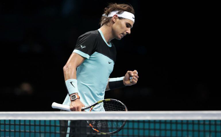 Nadal cierra el puño en su partido ante Ferrer 