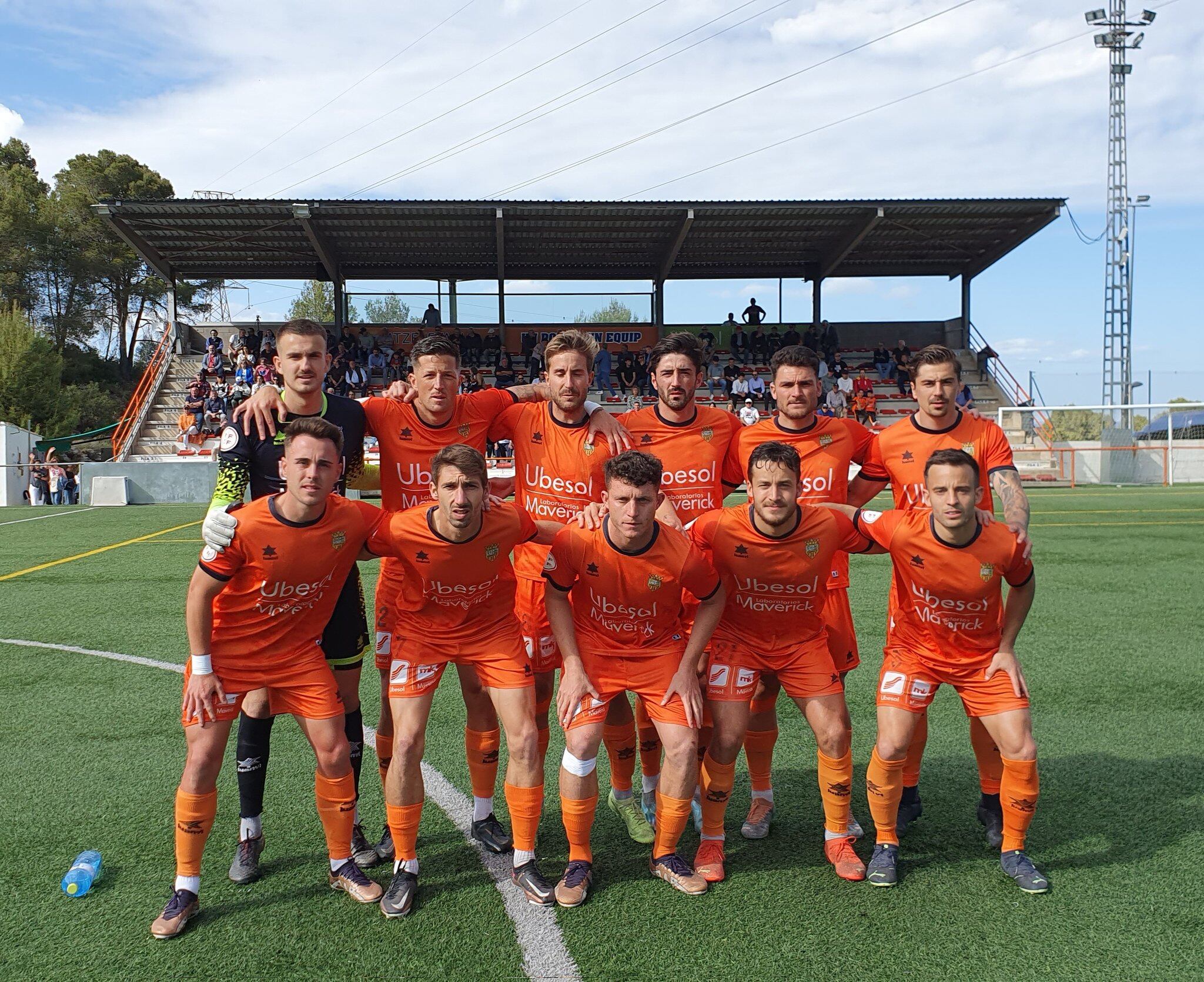 L'11 inicial de l'Atzeneta UE contra el Silla CF // Foto: Atzeneta UE