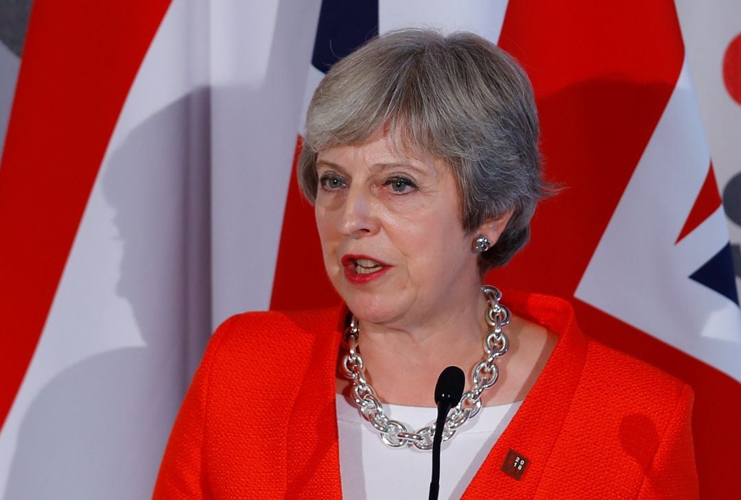 La primera ministra britanica Theresa May.