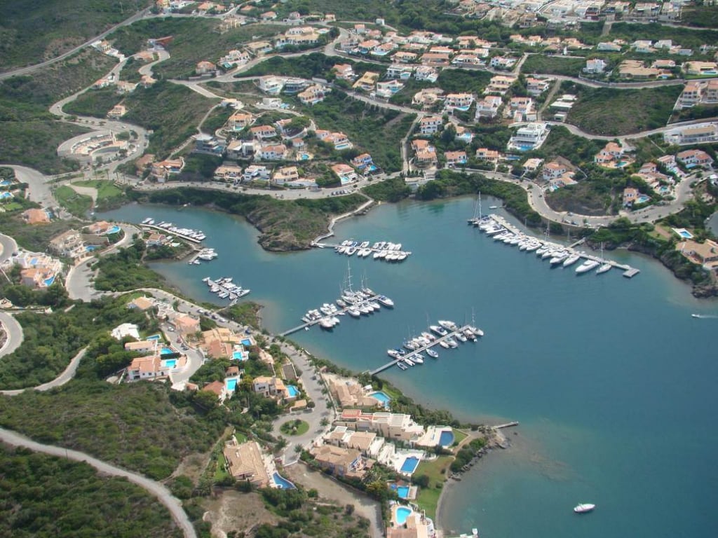 Vista aérea de la zona de Cala Llonga