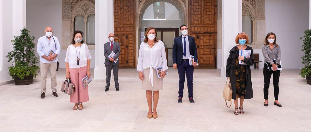 El equipo directivo de la Consejería de Educación antes de la presentación de los datos del nuevo curso escolar en Castilla La Mancha