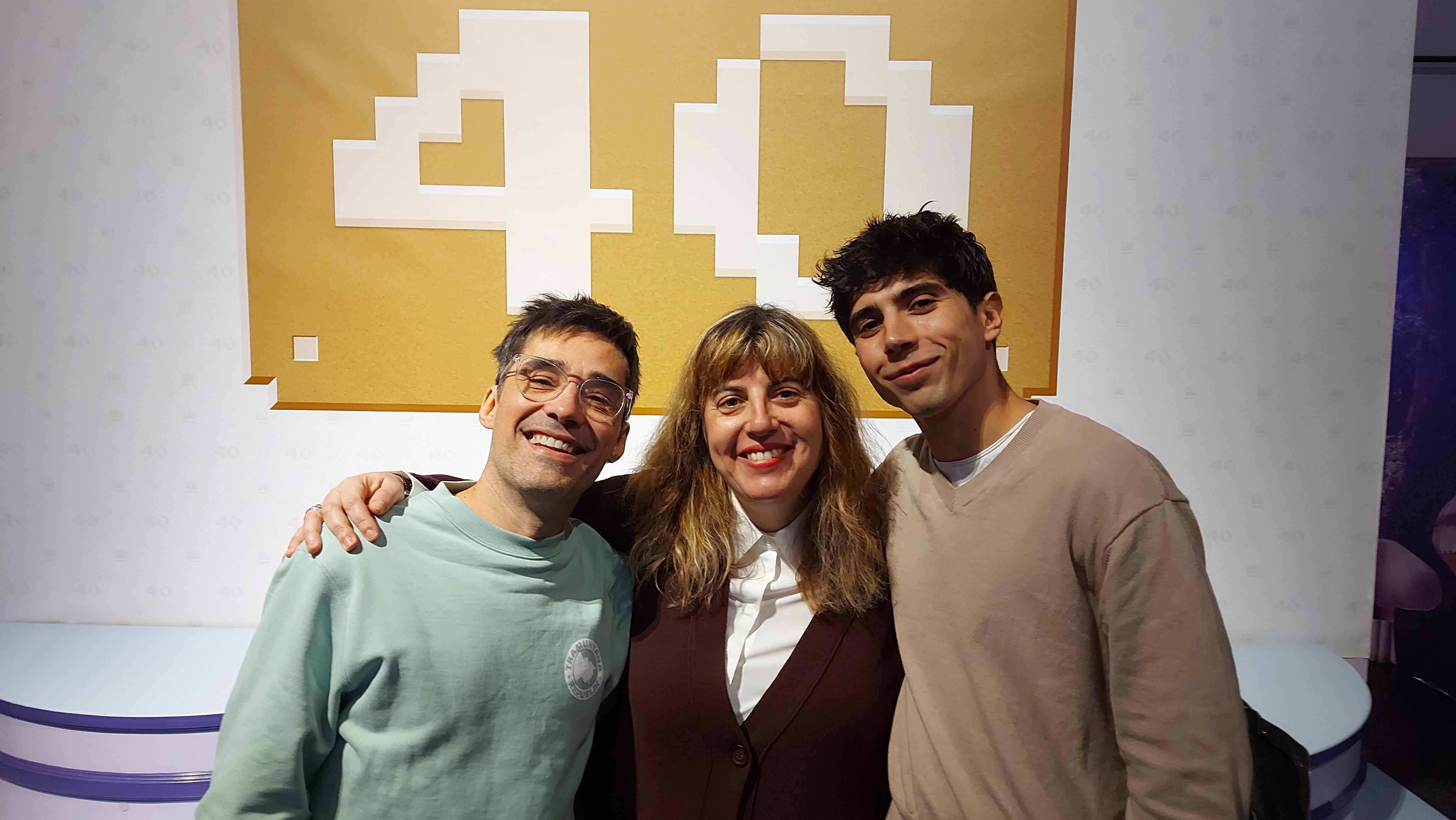 Jordi Cruz, Laura Fernández y Carlos Peguer en la celebración