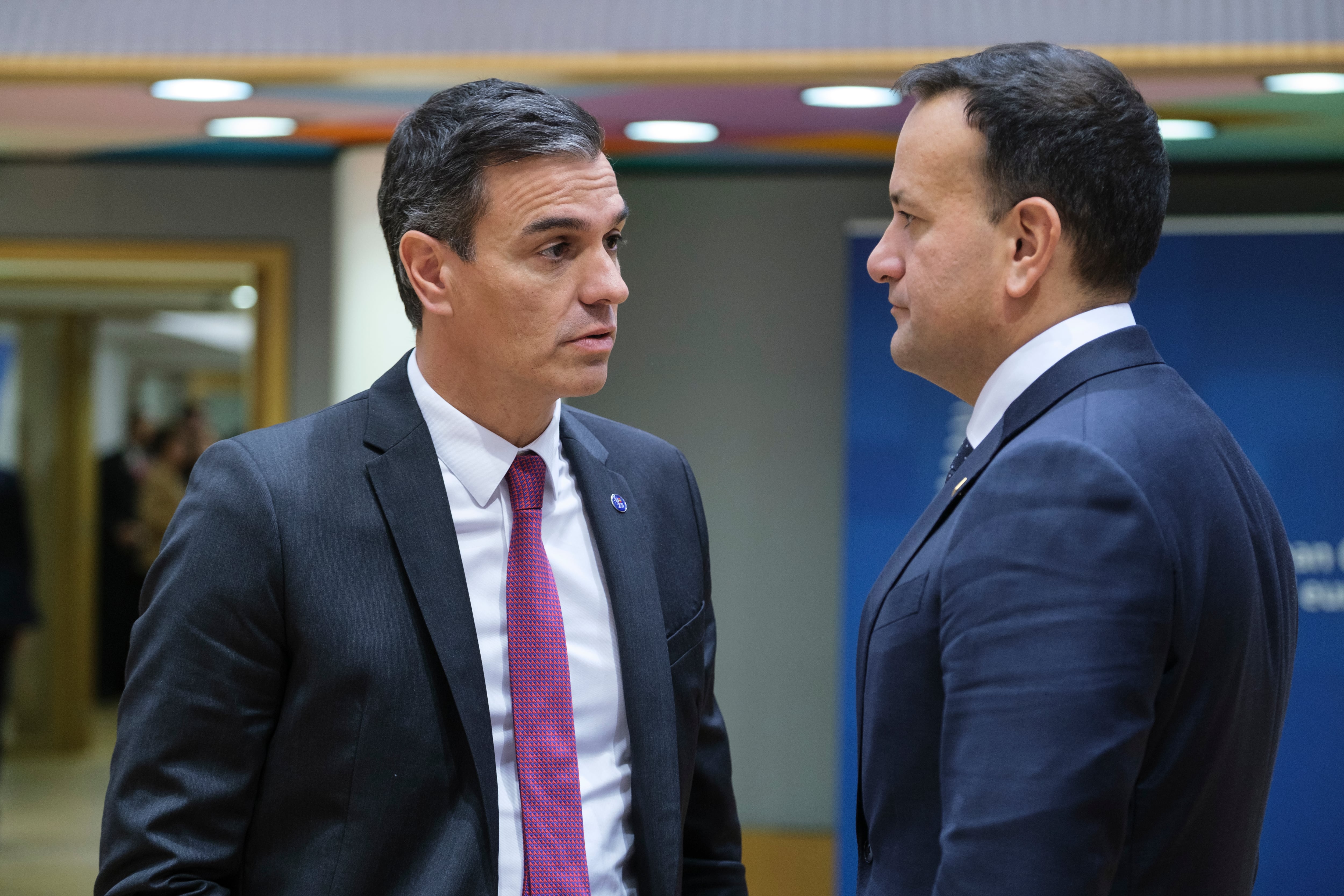 Pedro Sánchez y Leo Varadkar en una reunión en Bruselas el pasado mes de octubre