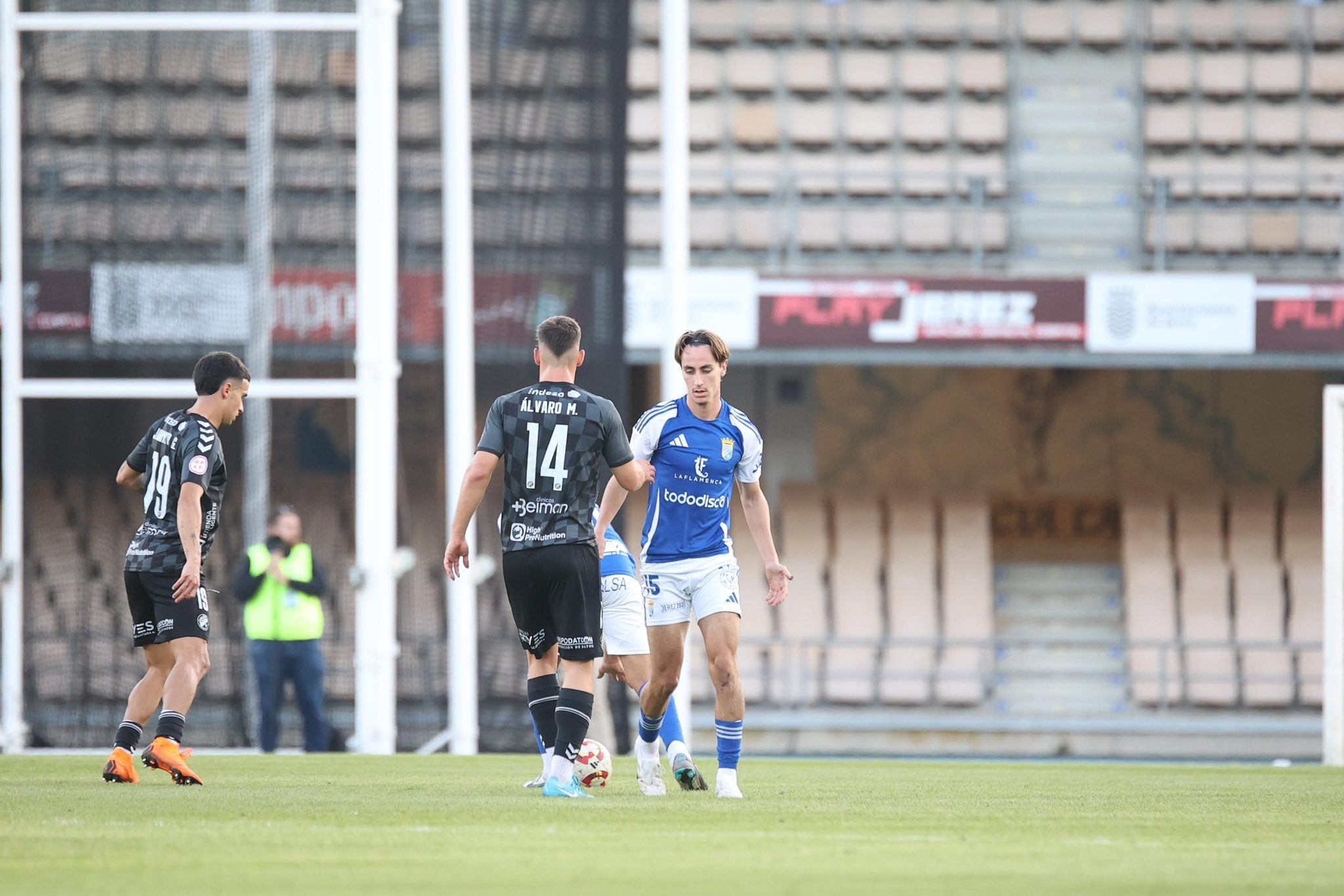 David García durante el partido ante el Xerez DFC