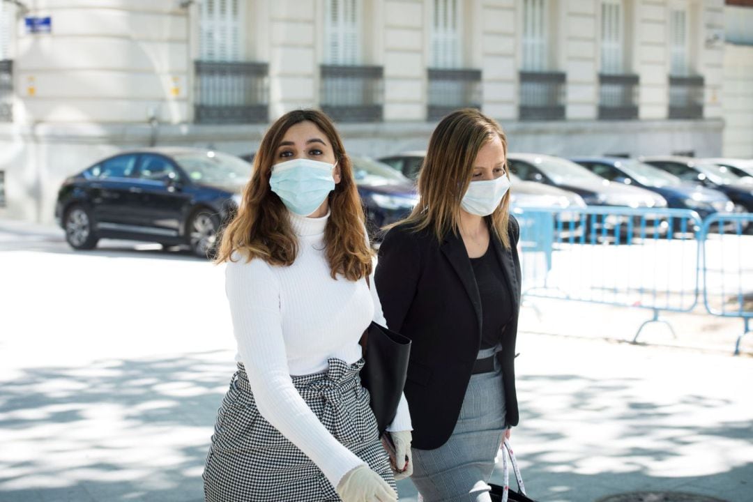 Dina Bousslham a su llegada a la Audiencia Nacional (archivo)