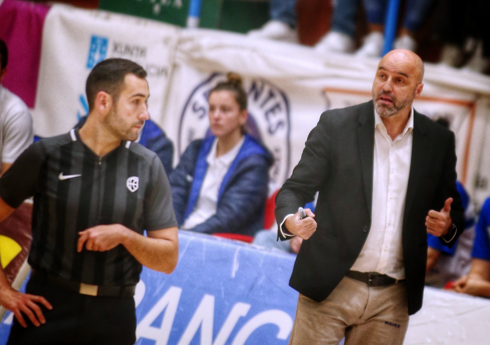 Lino López, en una imagen de archivo durante un partido en A Malata (foto: Mero Barral / Cadena SER)