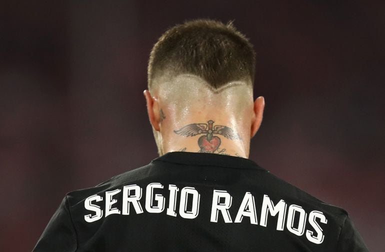 Sergio Ramos, de espaldas 