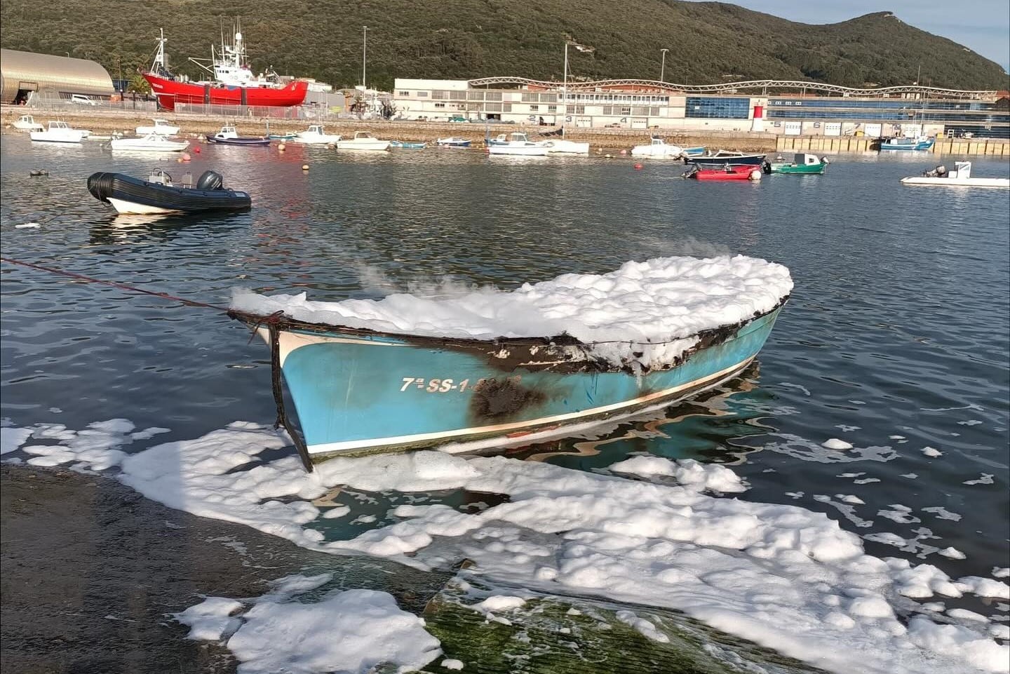 Estado en el que quedó la embarcación