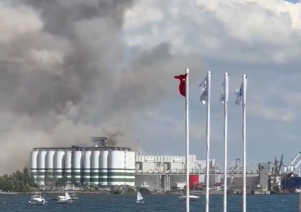 Explosión en un puerto de Turquía.