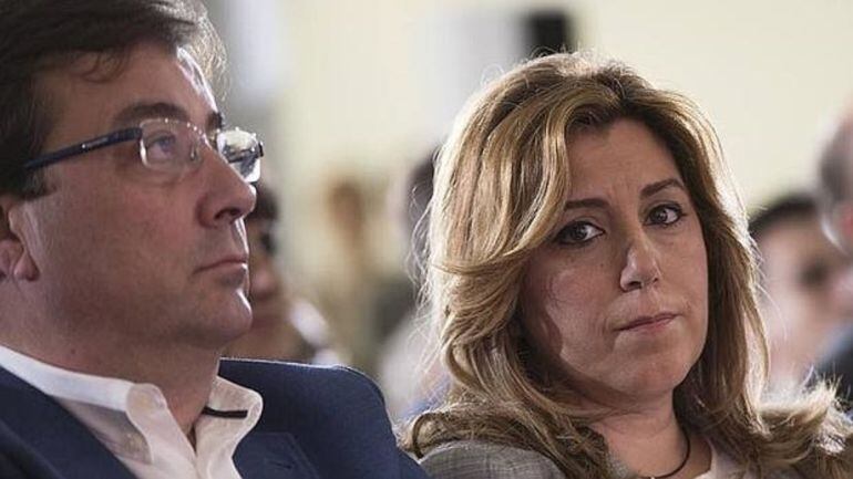 Guillermo Fernández Vara y Susana Díaz, en un acto