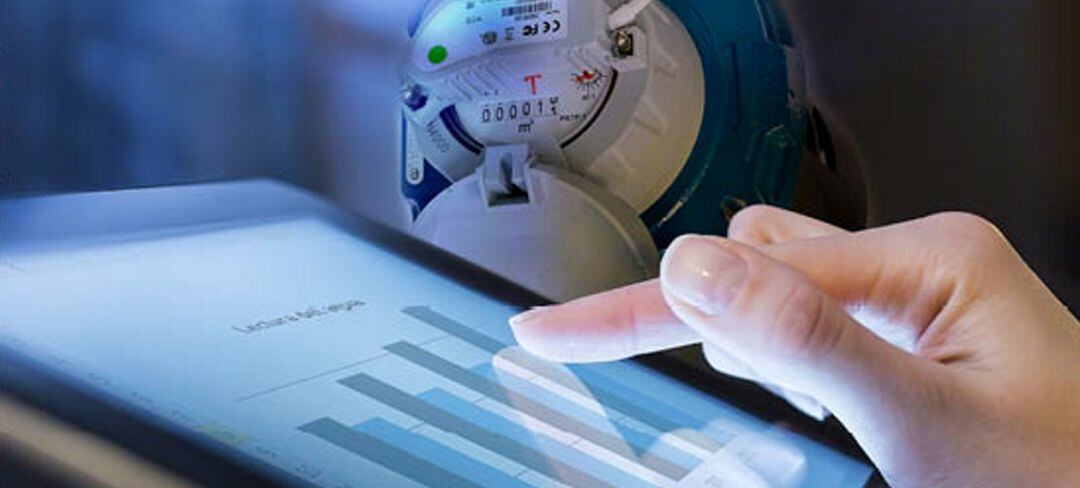 Imagen de archivo de la lectura digital de un contador