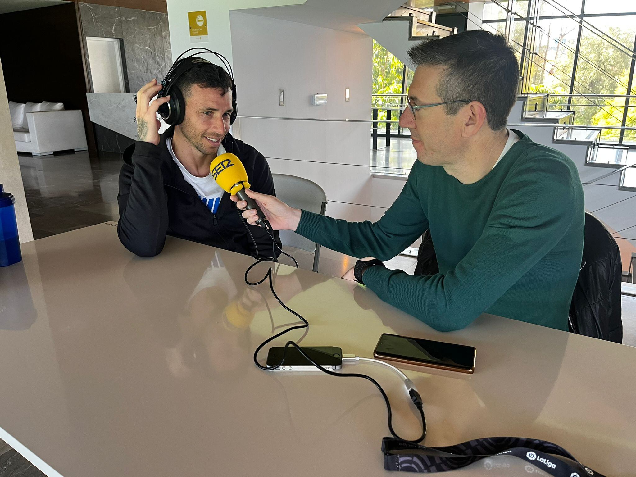 Rubén Castro, en la entrevista con SER Deportivos Málaga
