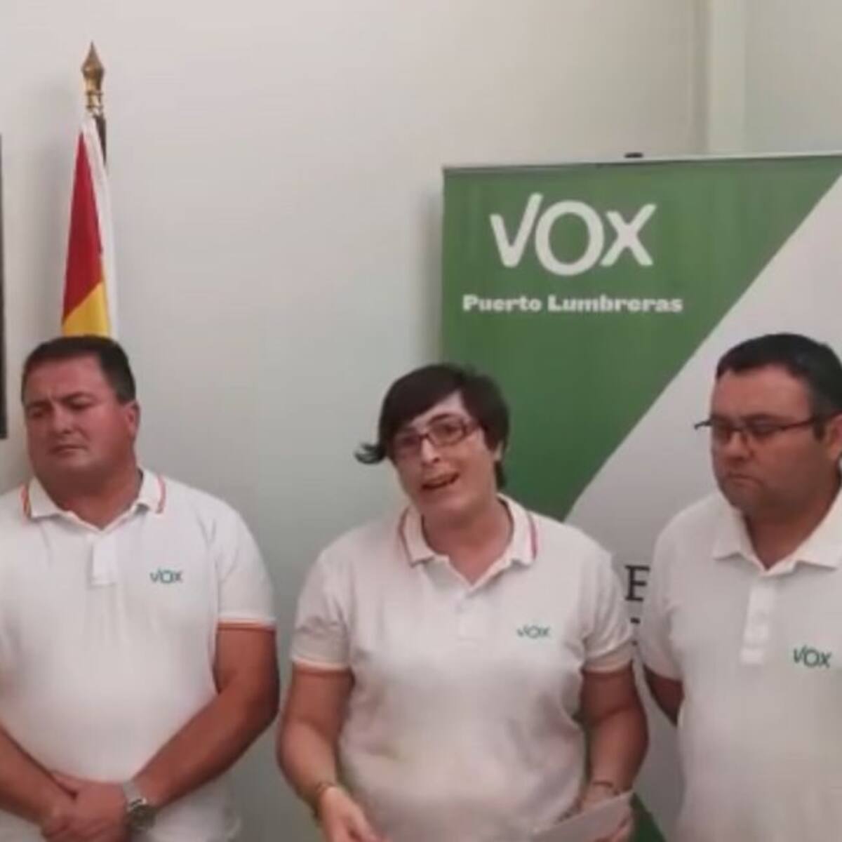 Vox pide en Puerto Lumbreras la dimisión de la alcaldesa del PP, su socio de gobierno