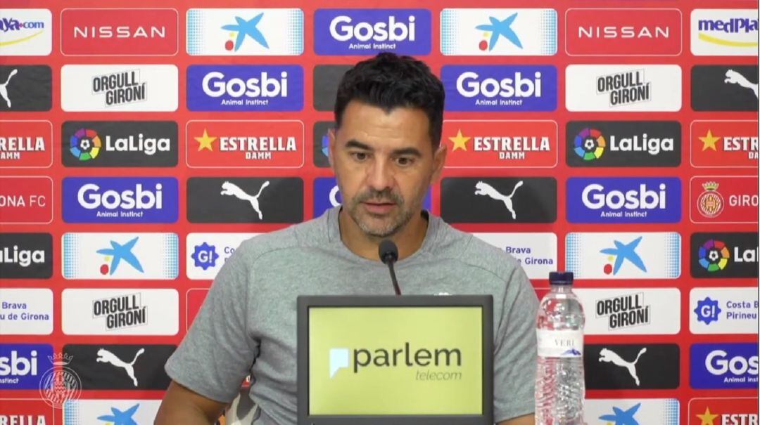 Míchel en roda de premsa