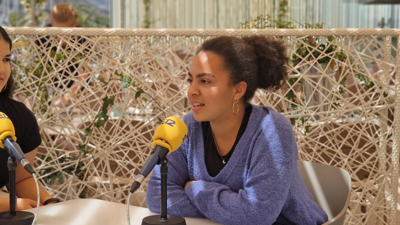 Alicia de la Rosa, voluntaria europea austríaca, del programa Cuerpo Europeo de Solidaridad,