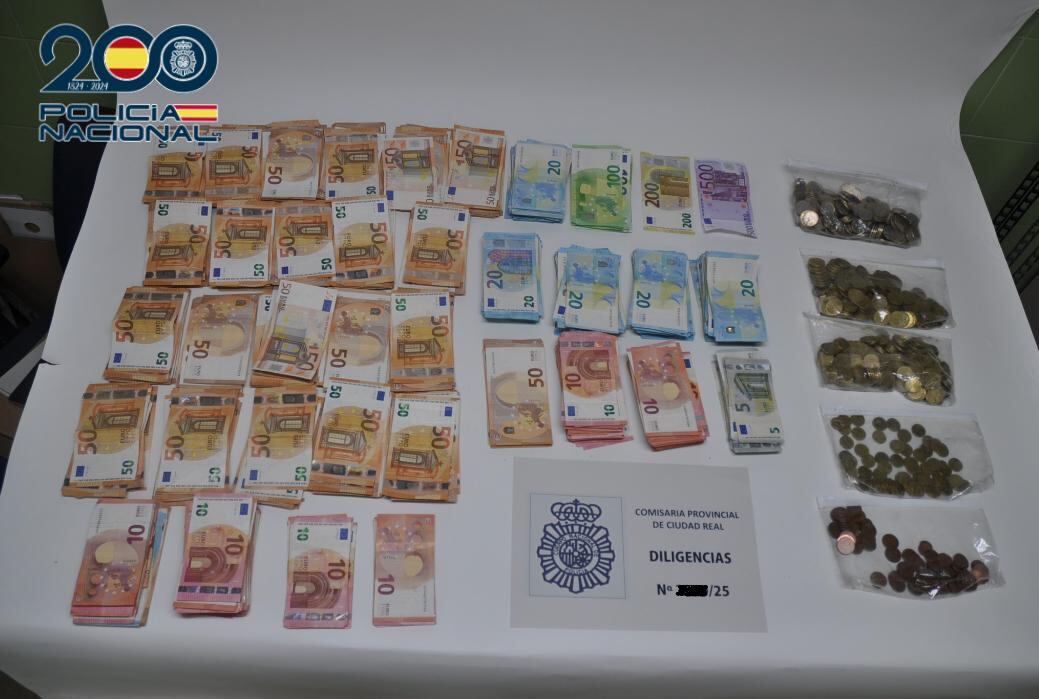 Imagen del dinero incautado que se ha recuperado en su totalidad